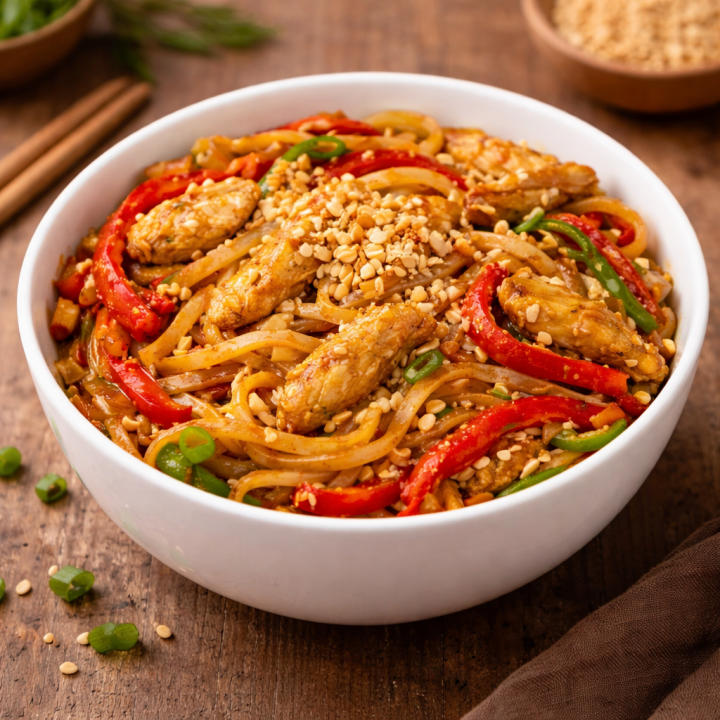 Удон з ніжним курчам