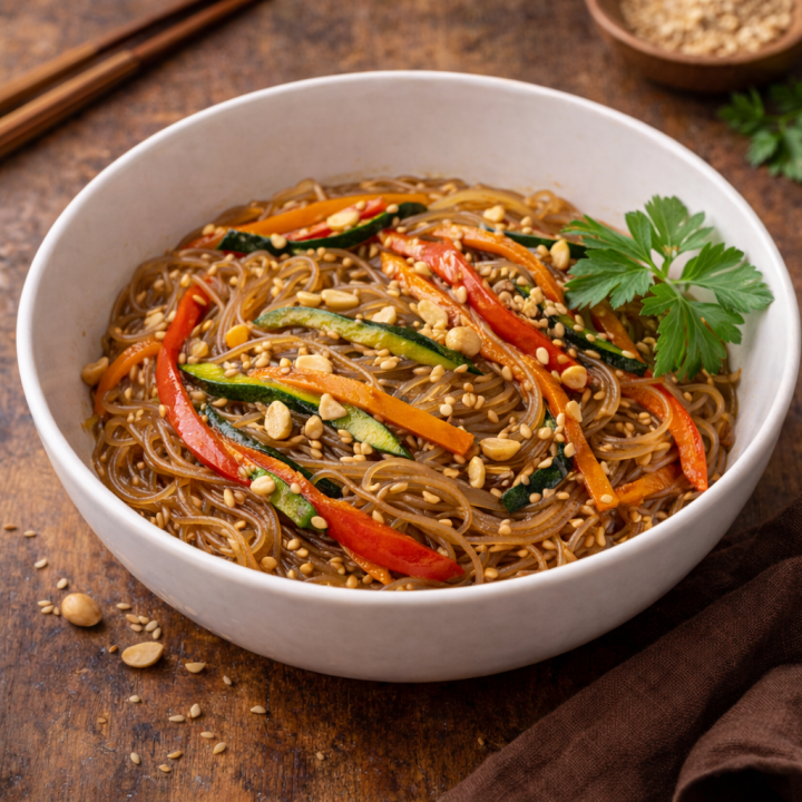 Фунчоза з міксом овочів в японському соусі