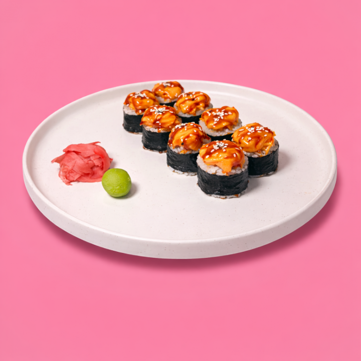 Запечений з лососем та сиром чеддер