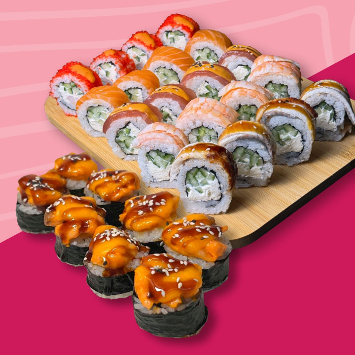 Акція сет Філа МІКС + Запечений з лососем та чеддер у подарунок